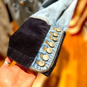 Free People Military Denim Jacket